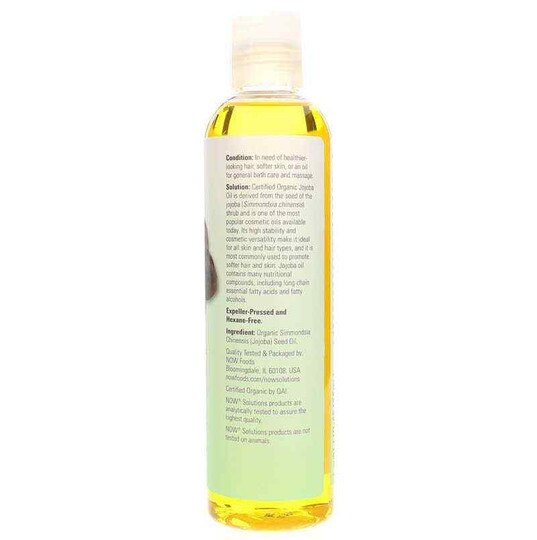 Jojoba Oil Certified Organic, NOW